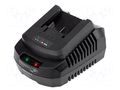 Charger: for rechargeable batteries; Li-Ion; 18V; Usup: 230VAC GRAPHITE 58G002-1