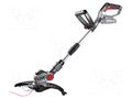 Grass trimmer; battery; garden; 9000rpm; 18VDC; Kit: trimmer line GRAPHITE 58GE112