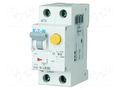 RCBO breaker; Inom: 6A; Ires: 30mA; Poles: 1+N; 230VAC; IP20; 1÷25mm2 EATON ELECTRIC PKNM-6/1N/B003AMW