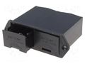 Drawer holder; 6F22; Batt.no: 2; on panel; soldering lugs; black BULGIN BX0026