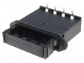 Drawer holder; AA,R6; Batt.no: 4; on panel; soldering lugs; black BULGIN BX0027