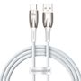 Baseus Glimmer Series fast charging cable USB-A - USB-C 100W 480Mbps 1m white, Baseus 6932172617981 6932172617981