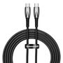 Baseus Glimmer Series Fast Charging Cable USB-C 480Mbps PD 100W 2m Black, Baseus 6932172618056 6932172618056