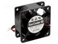 Fan: DC; axial; 24VDC; 60x60x25mm; 39m3/h; 33dBA; ball; 4600rpm SANYO DENKI 9A0624S4021