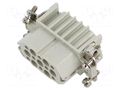 Connector: HDC; contact insert; female; CD; PIN: 15; 10A; 600V; 15+PE ILME CDF15