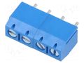 Connector: PCB terminal block; terminal; angled 90°; on PCBs XINYA XY301VA-4P-5.0-BL