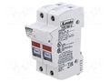 Fuse base; 10x38mm; for DIN rail mounting; 32A; Poles: 2; 1kVDC LOVATO ELECTRIC FB01D2PL