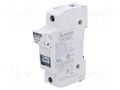 Fuse base; 10x38mm; for DIN rail mounting; 32A; 690VAC; Poles: 1 LOVATO ELECTRIC FB01F1P