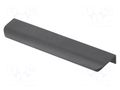 Holder; aluminium; matt black; H: 17mm; L: 190mm; W: 40mm; HEXA GTV Poland GTV-UA-HA-160-20M
