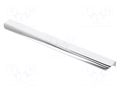 Holder; aluminium; chromium plated; H: 17mm; L: 360mm; W: 40mm; HEXA GTV Poland GTV-UA-HEXA-320-01