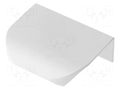 Holder; aluminium; white; H: 17mm; L: 50mm; W: 40mm; Holes pitch: 32mm GTV Poland GTV-UA-HEXA-32-10M