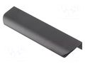 Holder; aluminium; matt black; H: 17mm; L: 100mm; W: 40mm; HEXA GTV Poland GTV-UA-HEXA-64-20M