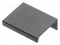 Holder; aluminium; matt black; H: 17.4mm; L: 50mm; W: 40mm; HEXI GTV Poland GTV-UA-HEXI-20M