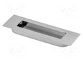 Holder; ZnAL; aluminium; H: 12mm; L: 124mm; W: 37.5mm; recessed GTV Poland GTV-UZ-E6-096-05