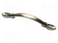 Holder; ZnAL; antique brushed brass; H: 26.5mm; L: 148mm; W: 17.5mm GTV Poland GTV-UZ-WERON-96-09