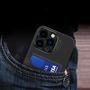 Leather Stand Case case for iPhone 14 Plus cover card wallet with stand black, Hurtel 9145576269695 9145576269695