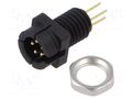 Connector: circular; 60V; 3A; PIN: 5; socket; male; THT; IP40; 709,719 BINDER 09-9791-20-05