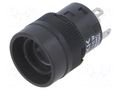 Switch: push-button; Pos: 2; SPDT; 3A/250VAC; 3A/30VDC; ON-(ON) NKK SWITCHES YB15WCKW01