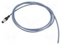 Cable: for sensors/automation; M12; PIN: 5; straight; 2m; plug; 2A BINDER 773429000020005-02