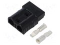 Connector: DC supply; plug; hermaphrodite; AXC50; 600V; PIN: 2; 50A AMPHENOL AXC500H8