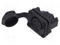 Connector: XLR; socket; female; AXS; 7.5A; 133V; PIN: 5; IP65 AMPHENOL AXS5FP1