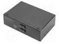 Device: KVM switch; black; USB 2.0; 4K,UHD 2160p DIGITUS DS-12851