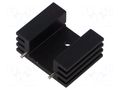 Heatsink: extruded; U; TO220; black; L: 25.4mm; W: 32mm; H: 14mm; screw Same Sky HSE-B20254-040H