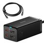Baseus fast charger GaN5 Pro HUB HDMI 2 x USB-C / USB-A / HDMI 4K 30Hz 1.5m black + USB-C cable - USB-C 100W 40Gb/s (USB4) 1m (CCGP110201), Baseus 6932172613006 6932172613006