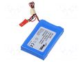 Re-battery: Li-Po; 7.4V; 1358mAh; cables,JST SYP-02T-1 socket AKYGA BATTERY AKY-LP503759-2S1P