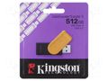 Pendrive; USB 3.2 Gen 1; 512GB; black,orange; USB A KINGSTON TECHNOLOGY DTXS/512GB
