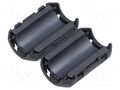 Ferrite: two-piece; on round cable; A: 36mm; B: 29mm; C: 13mm; black TDK ZCAT2436-1330A-BK
