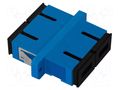 Adapter; SC/UPC,both sides; blue QOLTEC QOLTEC-54142