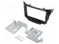 Radio frame; Hyundai; 2 DIN; black gloss 4CARMEDIA RAM-40.427