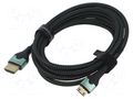Cable; HDMI plug,mini HDMI plug; textile; HDMI 2.1; 4K,8K; 2m VENTION AGJGH