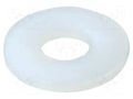 Washer; round; D=10mm; h=1mm; polyamide; natural ESSENTRA ESS-10114056
