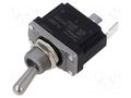Switch: toggle; Pos: 2; SPST; OFF-(ON); 16A/250VAC; 20A/24VDC FILN KN2-14X-P