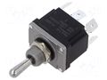 Switch: toggle; Pos: 3; DP3T; ON-OFF-ON; 16A/250VAC; 20A/24VDC FILN KN2-23X-P