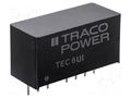 Converter: DC/DC; 6W; Uin: 9÷75VDC; Uout: 15VDC; Iout: 400mA; SIP8 TRACO POWER TEC6-2413UI