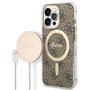 Set Guess GUBPP13XH4EACSW Case+ Charger iPhone 13 Pro Max brown/brown hard case 4G Print MagSafe, Guess 3666339102883 3666339102883
