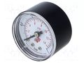 Manometer; 0÷1bar; non-aggressive liquids,inert gases; 40mm PNEUMAT M40A.PL001G18