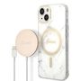 Set Guess GUBPP14MHMEACSH Case+ Charger iPhone 14 Plus 6.7" white/white hard case Marble MagSafe, Guess 3666339103194 3666339103194