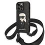 Karl Lagerfeld KLHCP14LSTKMK iPhone 14 Pro 6.1&quot; black/black hardcase Monogram Ikonik Patch, Karl Lagerfeld 3666339098674 3666339098674