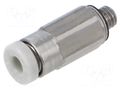 Push-in fitting; threaded,straight; -1÷10bar; brass; Thread: M3 SMC KQ2H02-M3G
