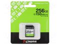 Memory card; microSD; R: 150MB/s; Class 10 UHS-I U1 V10; 256GB KINGSTON TECHNOLOGY SDS3/256GB