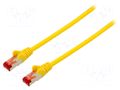 Patch cord; S/FTP; Cat: 6; RJ45 plug,both sides; stranded; Cu; 0.5m GOOBAY S/FTP6-CU-005YL
