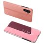 Clear View Case for Samsung Galaxy A54 5G flip cover pink, Hurtel 5907769352935