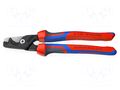 Cutters; for cables; 225mm; Blade: about 56 HRC KNIPEX KNP.9512225SB
