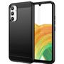 Carbon Case case for Samsung Galaxy A04e flexible silicone carbon cover black, Hurtel 5907769351952 5907769351952