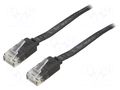 Patch cord; U/UTP; Cat: 6; RJ45 plug,both sides; stranded; Cu; 1.5m GOOBAY F.U/UTP6-CU-015BK
