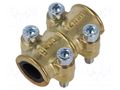 Splice terminal: fixing clamp; repair; brass; BRASS; 12mm GEBO 04.620.60.12